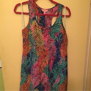 Lilly Pulitzer electric Betty silk racerback dress